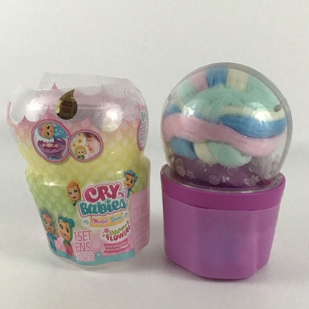 Cry Babies Violet Happy Flowers Magic Tears 5" Doll New Open Stock - Picture 9 of 15